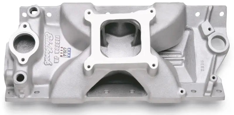 Silver Edelbrock Victor Jr Manifold for V8 engines, great RV parts & accessories