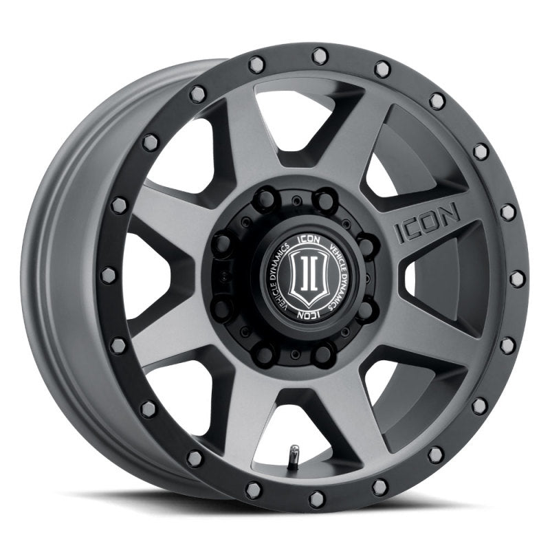 ICON 1817858052TT ICON Rebound 17x8.5 8x6.5 13mm Offset 5.25in BS 121.4mm Bore Titanium Wheel - 1817858052TT