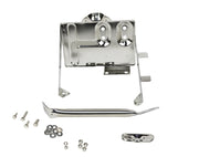 Kentrol 30498 Kentrol 76-86 Jeep CJ Battery Tray with support arm - Polished Silver