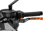 Puig Hi-Tech Extendable Clutch Lever 424TNT - Orange 4.0 Fold Extend