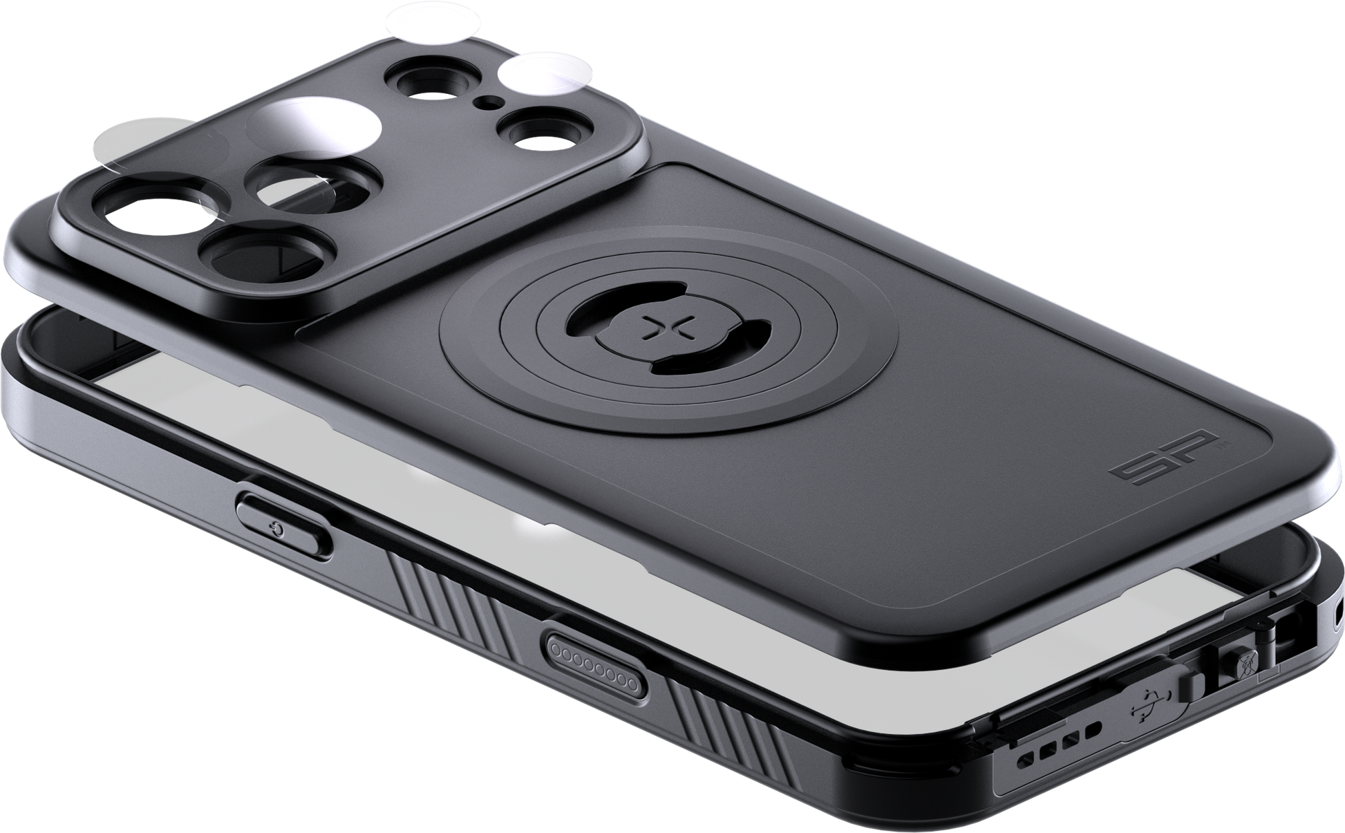 SP Connect Phone Case Xtreme SPC+ Accessories 52921 - Black Apple Iphone 17 Pro Max