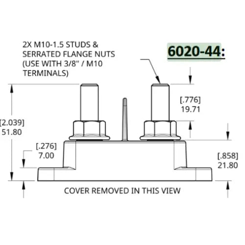 Egis Mobile 6020-44 Busbar Stud - 2XL