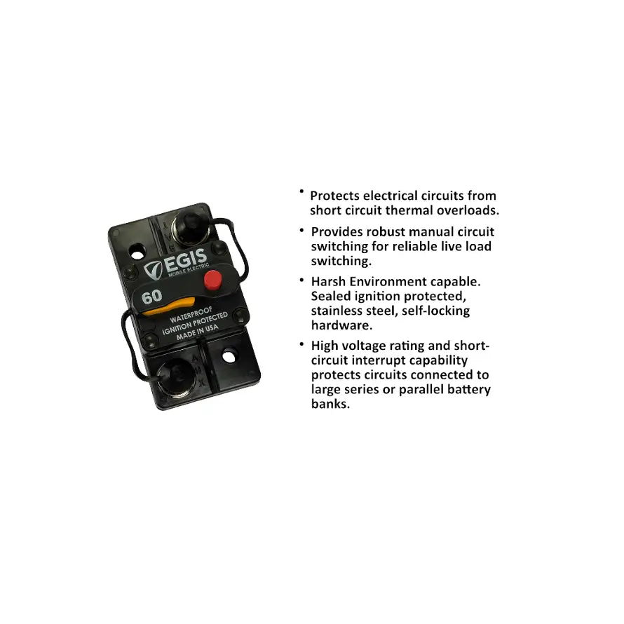 Egis Mobile Made In USA Circuit Breaker 4703-060 - Breaker-285 Surf MT 60A