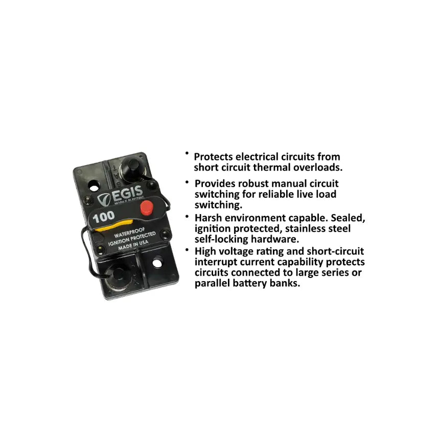 Egis Mobile Made In USA Circuit Breaker 4703-100 - Breaker-285 Surf MT 100A