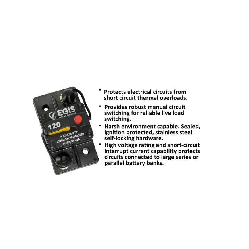 Egis Mobile Made In USA Circuit Breaker 4703-120 - Breaker-285 Surf MT 120A