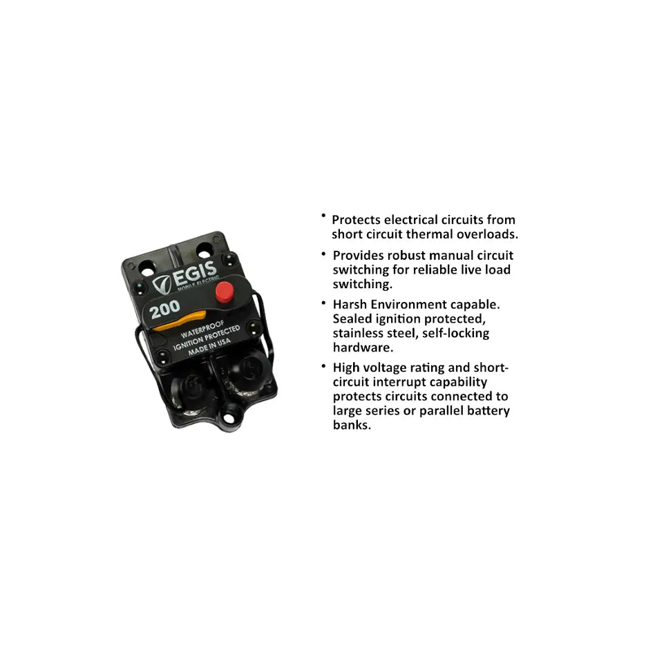 Egis Mobile Made In USA Circuit Breaker 4709-200 - Breaker-285 Surface MT 200A