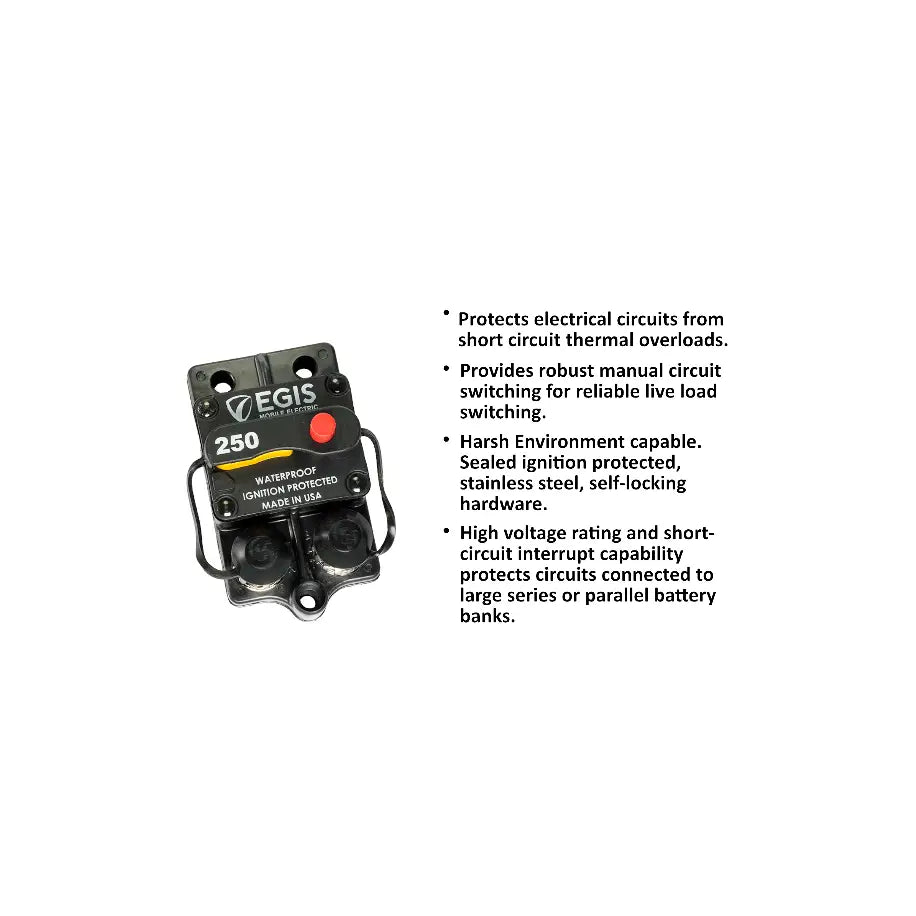 Egis Mobile Made In USA Circuit Breaker 4709-250 - Breaker-285 Panl MT 250A