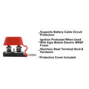 Egis Mobile Wide Amperage Ranges Fuse Block 3602 - Mrbf Dual Output 30 300