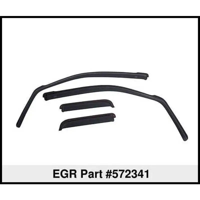 EGR 11-23 Dodge Durango In-Channel Window Visors Front/Rear Set Dark Smoke 