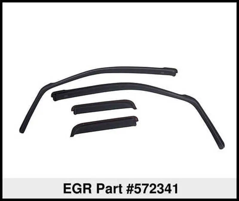 EGR 11-23 Dodge Durango In-Channel Window Visors Front/Rear Set Dark Smoke 