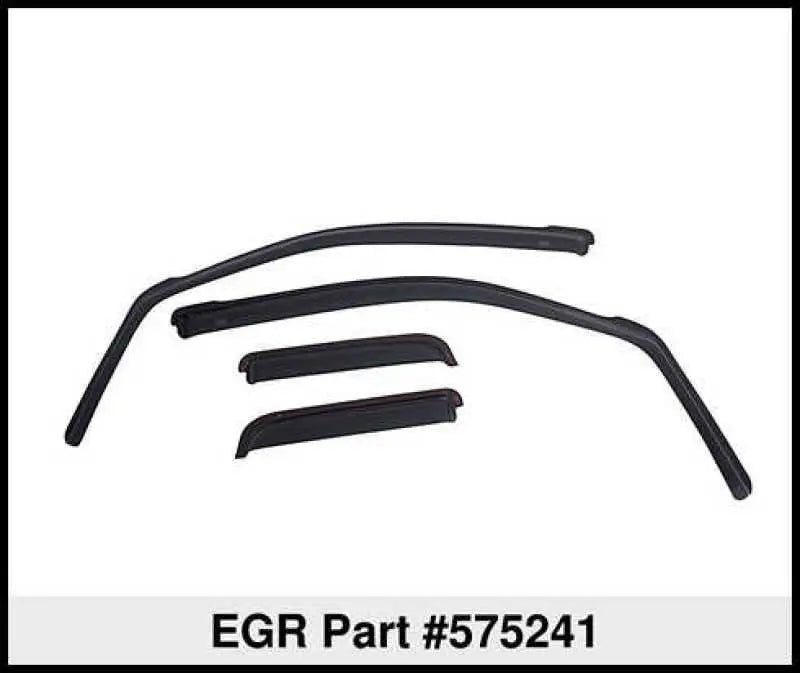 EGR 14-22 Jeep Cherokee In-Channel Window Visors Front/Rear Set Dark Smoke 