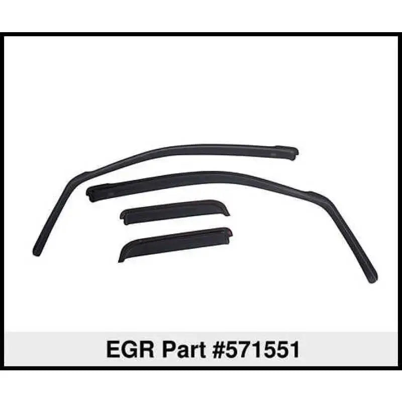EGR 18-23 Gmc Terrain In-Channel Window Visors Front/Rear Set Dark Smoke 