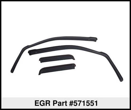 EGR 18-23 Gmc Terrain In-Channel Window Visors Front/Rear Set Dark Smoke 