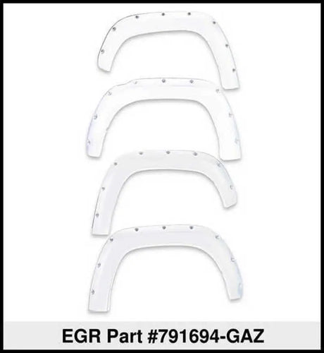EGR 19-22 Chevrolet Silverado 1500 Summit White Traditional Bolt-On Look Fender Flares Set Of 4 