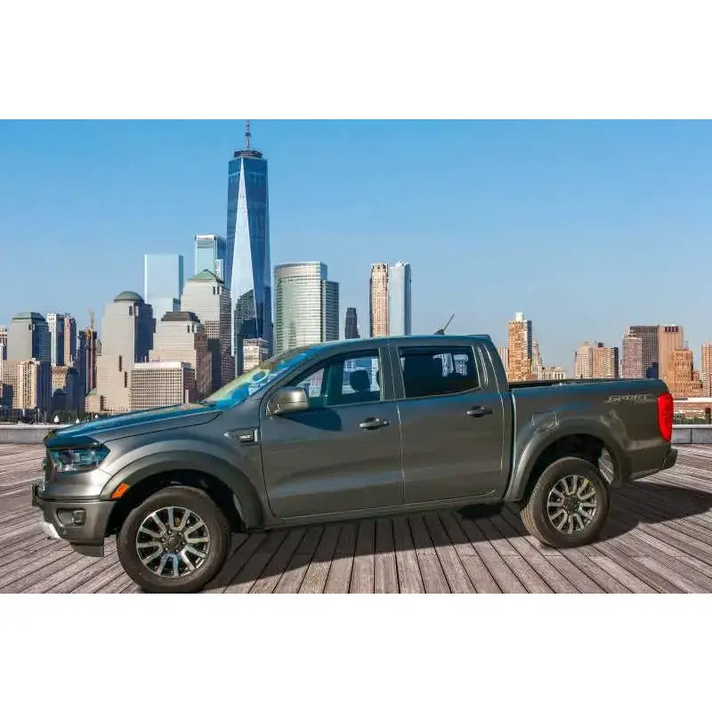 EGR EGR 19-22 Ford Ranger In-Channel Window Visors Front/Rear Set Matte Black Crew Cab