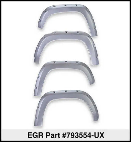 EGR 19-22 Ford Ranger Painted To Code Ingot Traditional Bolt-On Look Fender Flares Silver Set Of 4 