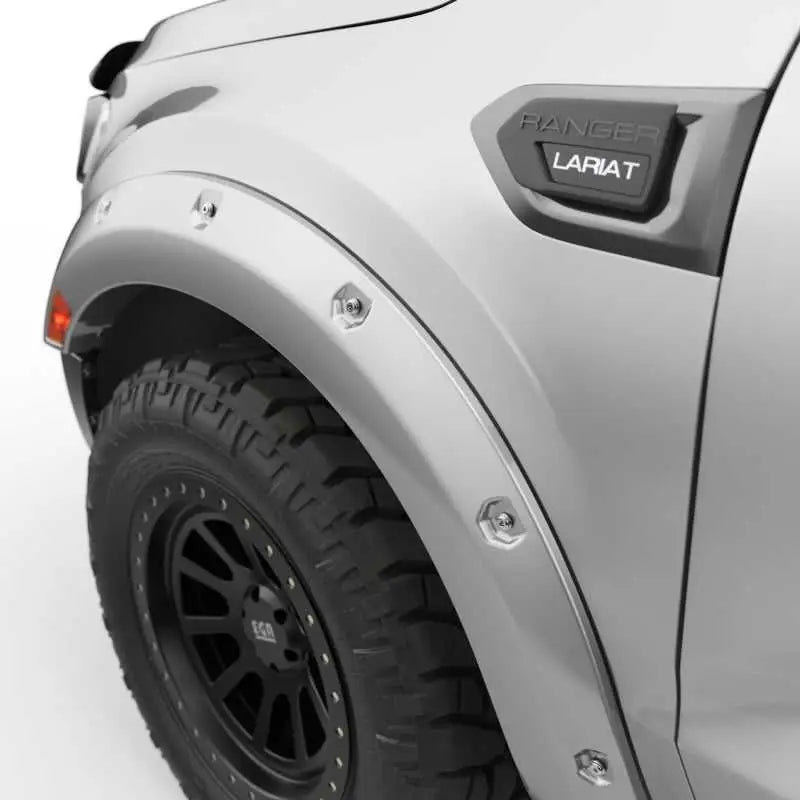 EGR 19-22 Ford Ranger Painted To Code Ingot Traditional Bolt-On Look Fender Flares Silver Set Of 4 