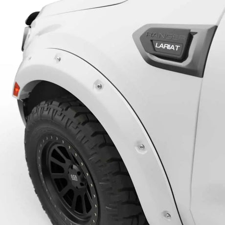 EGR 19-22 Ford Ranger Painted To Code Oxford Traditional Bolt-On Look Fender Flares White Set Of 4 