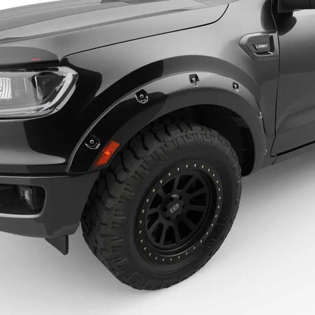 EGR 19-22 Ford Ranger Painted To Code Shadow Traditional Bolt-On Look Fender Flares Black Set Of 4 