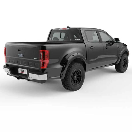 EGR 19-22 Ford Ranger Painted To Code Shadow Traditional Bolt-On Look Fender Flares Black Set Of 4 