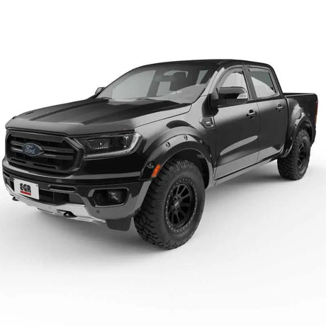 EGR 19-22 Ford Ranger Painted To Code Shadow Traditional Bolt-On Look Fender Flares Black Set Of 4 