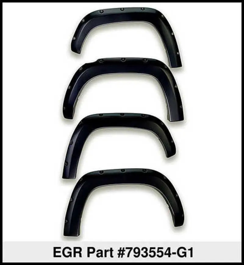 EGR 19-22 Ford Ranger Painted To Code Shadow Traditional Bolt-On Look Fender Flares Black Set Of 4 