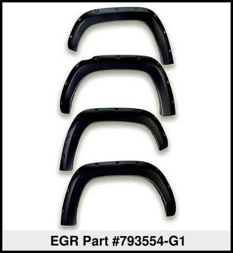 EGR 19-22 Ford Ranger Painted To Code Shadow Traditional Bolt-On Look Fender Flares Black Set Of 4 