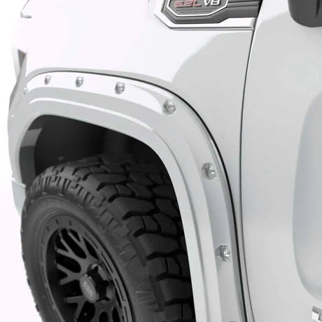 EGR 19-23 Gmc Sierra 1500 Summit Traditional Bolt-On Look Fender Flares White Set Of 4 