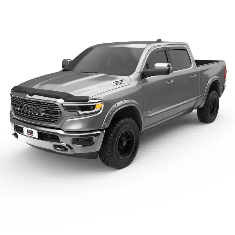 EGR 19-23 Ram 1500 In-Channel Window Visors Front/Rear Set Matte Black Extended Cab 
