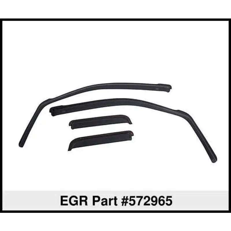 EGR 19-23 Ram 1500 In-Channel Window Visors Front/Rear Set Matte Black Extended Cab 
