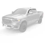 EGR 19-23 Ram 1500 In-Channel Window Visors Front/Rear Set Matte Black Extended Cab 
