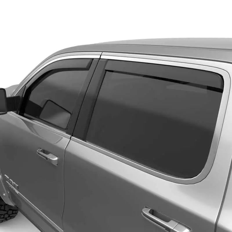 EGR 19-23 Ram 1500 In-Channel Window Visors Front/Rear Set Matte Black Extended Cab 