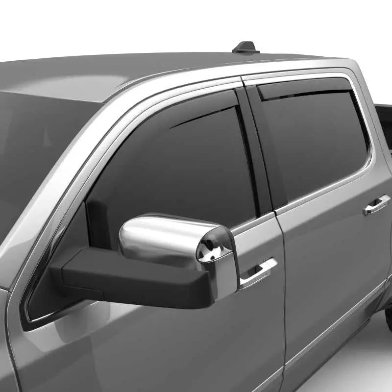 EGR 19-23 Ram 1500 In-Channel Window Visors Front/Rear Set Matte Black Extended Cab 