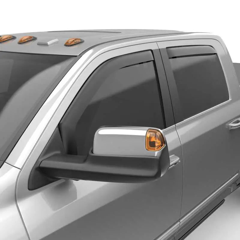 EGR 19-23 Ram 2500/3500 In-Channel Window Visors Front/Rear Set Matte Black Crew Cab 
