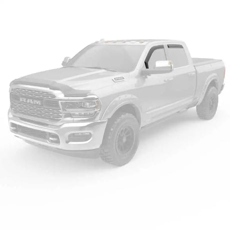 EGR 19-23 Ram 2500/3500 In-Channel Window Visors Front/Rear Set Matte Black Crew Cab 