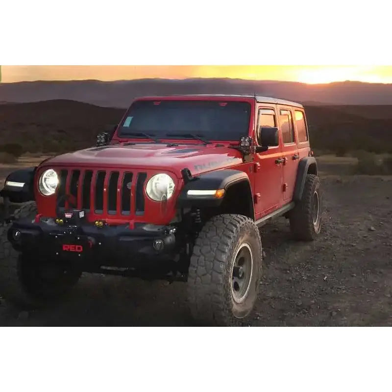 EGR 2018 jeep Wrangler JL SlimLine In-Channel WindowVisors Set of 4 - Dark Smoke 