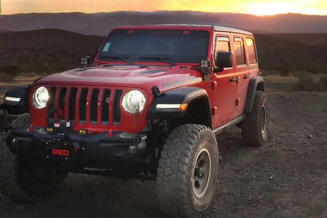 EGR 2018 jeep Wrangler JL SlimLine In-Channel WindowVisors Set of 4 - Dark Smoke 