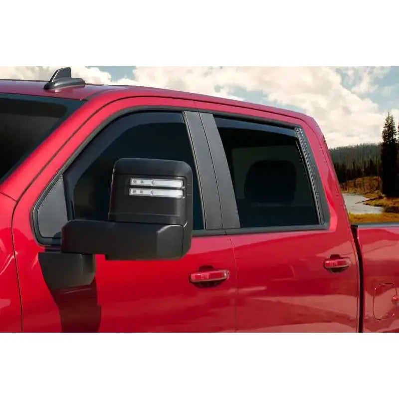 EGR 2019 Chevy 1500 Crew Cab In-Channel Window Visors - Dark Smoke 