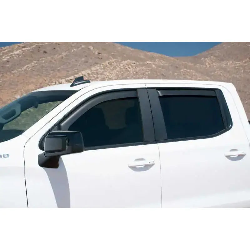 EGR 2019 Chevy 1500 Crew Cab In-Channel Window Visors - Dark Smoke 