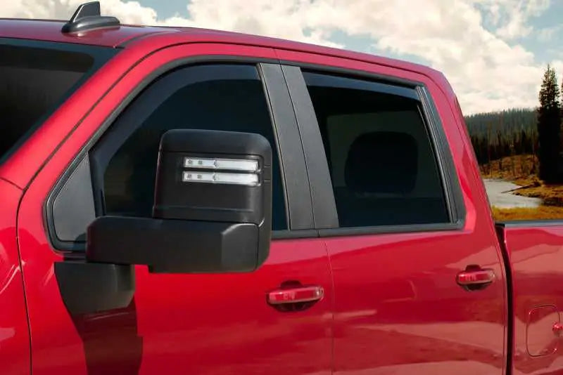 EGR 2019 Chevy 1500 Crew Cab In-Channel Window Visors - Dark Smoke 