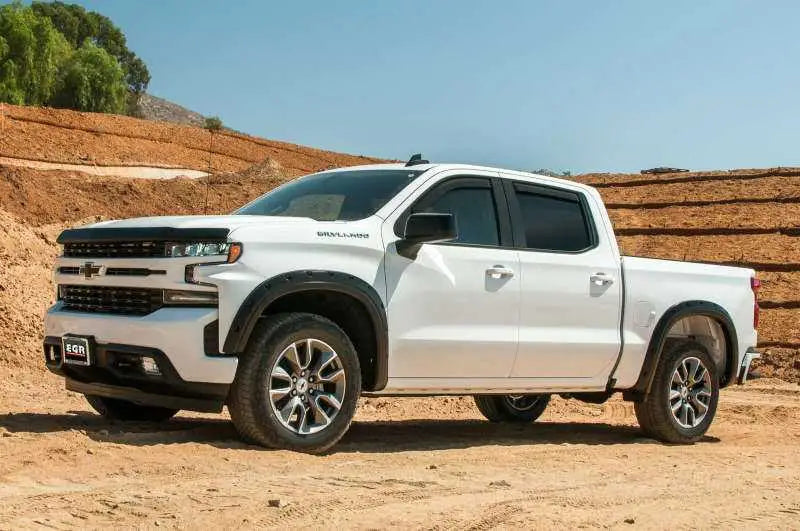 EGR 2019 Chevy 1500 Crew Cab In-Channel Window Visors - Dark Smoke 