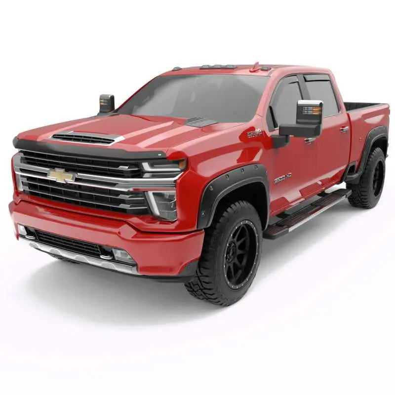 EGR 2019 Chevy 1500 Crew Cab In-Channel Window Visors - Dark Smoke 
