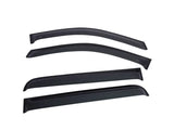 Dark car window visors for EGR 2019 Chevy 1500 Crew Cab in smoke finish