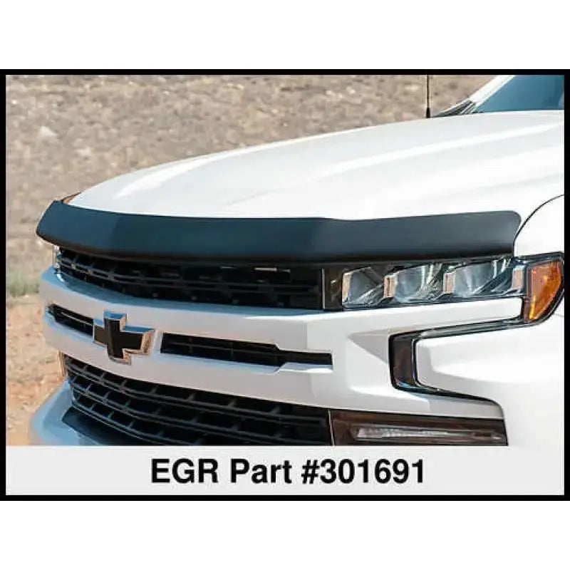 EGR 2019 Chevy 1500 Super Guard Hood Guard - Dark Smoke - RV and Auto Parts