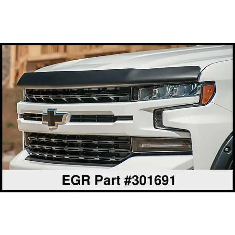 EGR 2019 Chevy 1500 Super Guard Hood Guard - Dark Smoke - RV and Auto Parts