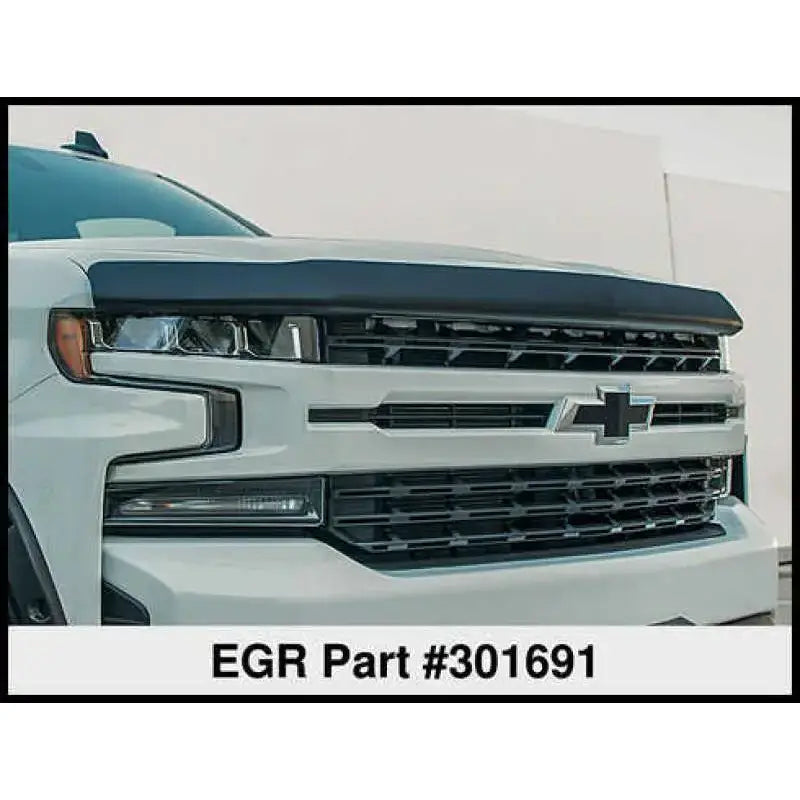 EGR 2019 Chevy 1500 Super Guard Hood Guard - Dark Smoke - RV and Auto Parts