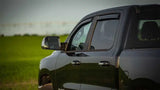 EGR 2019 Dodge Ram 1500 Crew Cab Tape-On Window Visors Set of 4 - Dark Smoke 