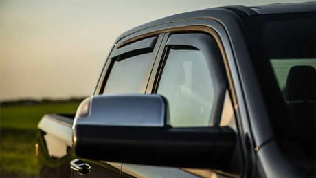 EGR 2019 Dodge Ram 1500 Crew Cab Tape-On Window Visors Set of 4 - Dark Smoke 