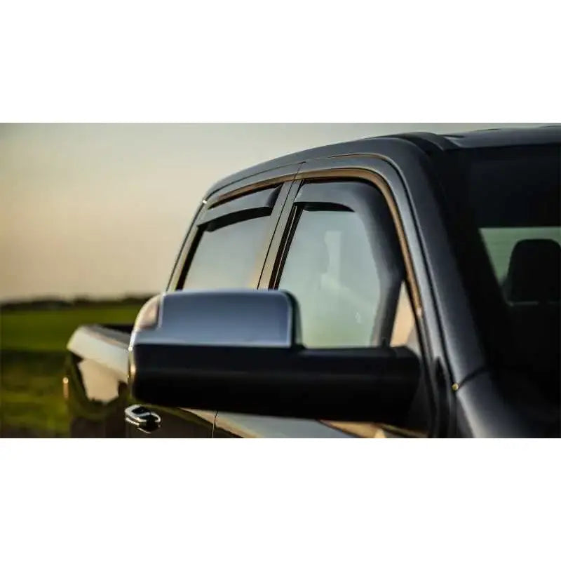 EGR 2019 Dodge Ram 1500 Crew Cab Tape-On Window Visors Set of 4 - Dark Smoke 