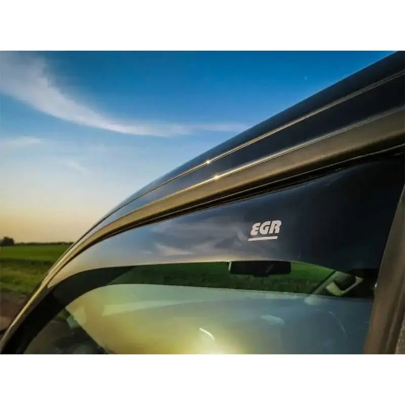 EGR 2019 Dodge Ram 1500 Crew Cab Tape-On Window Visors Set of 4 - Dark Smoke 